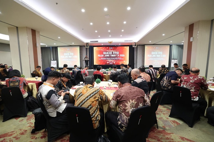 Rakor PPID 2026, Polda Jatim Tekankan Pelayanan Informasi Transparan dan Akuntabel