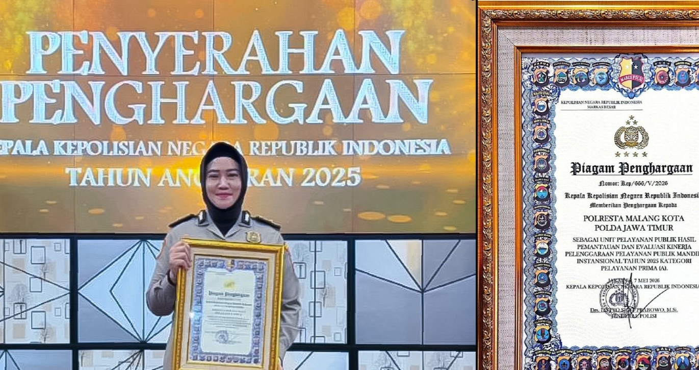 Raih Predikat Prima, Polresta Malang Kota Jadi yang Terbaik dalam Pelayanan Publik