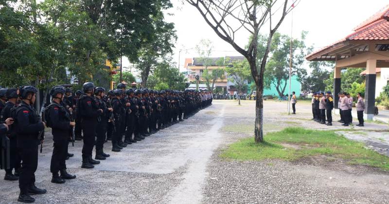 Polres Bangkalan Jaga Ketat Penghitungan Suara di KPU