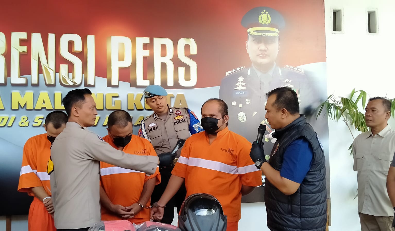 Gasak Satria FU, Pencuri dan Penadah Meringkuk di Sel Tahanan Polresta Malang Kota