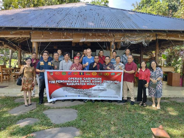 Imigrasi Manado Gelar Operasi Gabungan TIMPORA Kabupaten Minahasa
