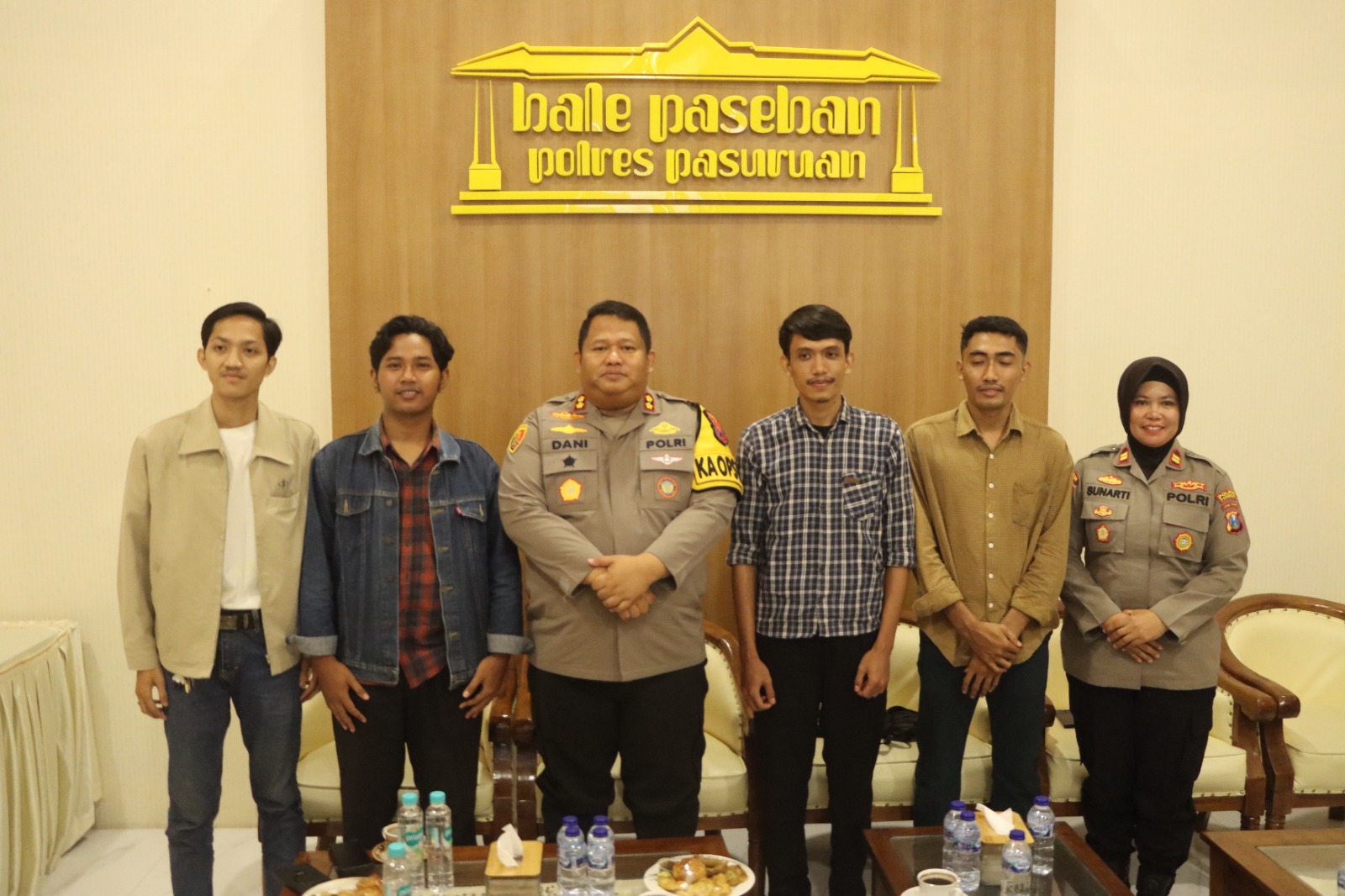 Kapolres AKBP Dani Dukung HMI Bantu Sosialisasi Anti Narkoba dan E-Tilang di Sekolah