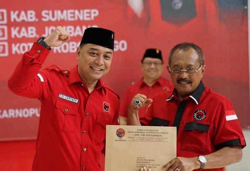 Rekom Turun, PDIP Resmi Usung Eri-Armuji untuk Pilwali Surabaya