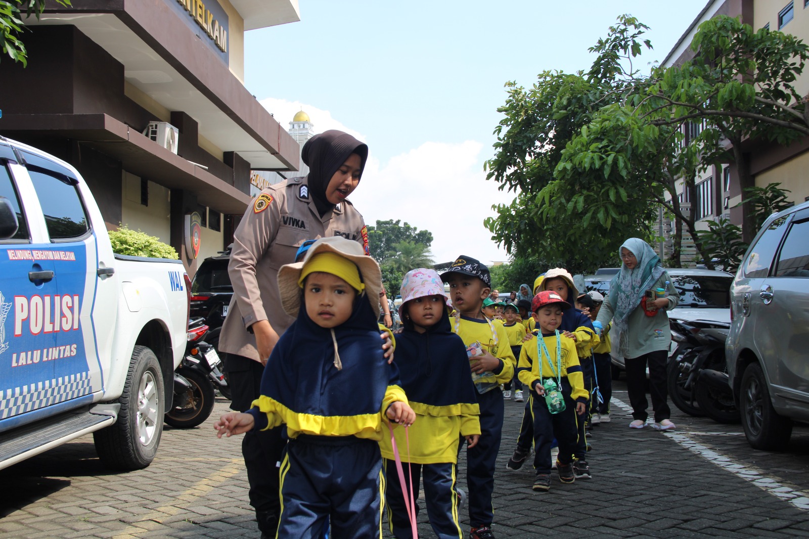 Polantas Sidoarjo Kenalkan Profesi Polri Sejak Dini