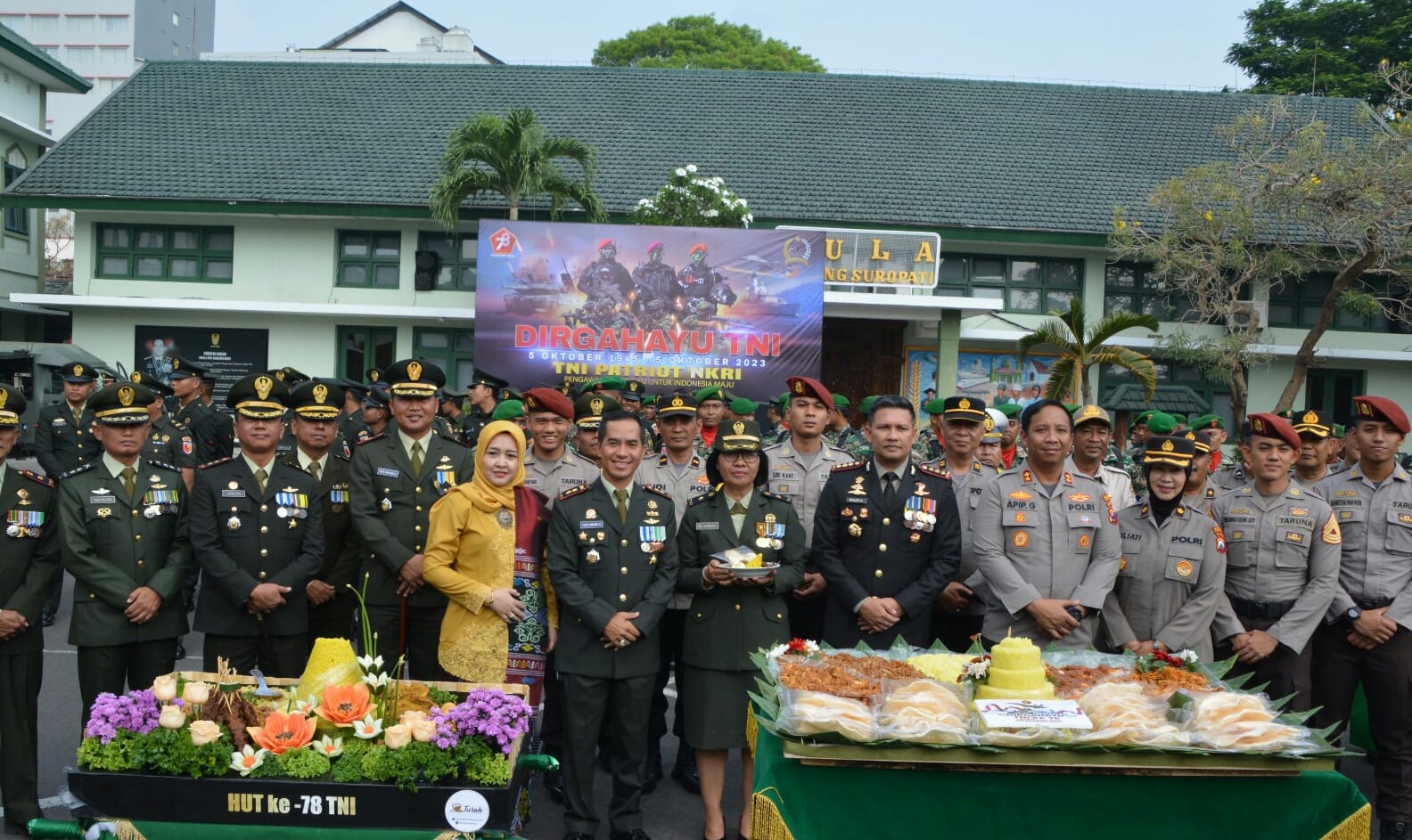 Korem 083/Bdj Gelar Upacara Peringatan HUT Ke-78 TNI