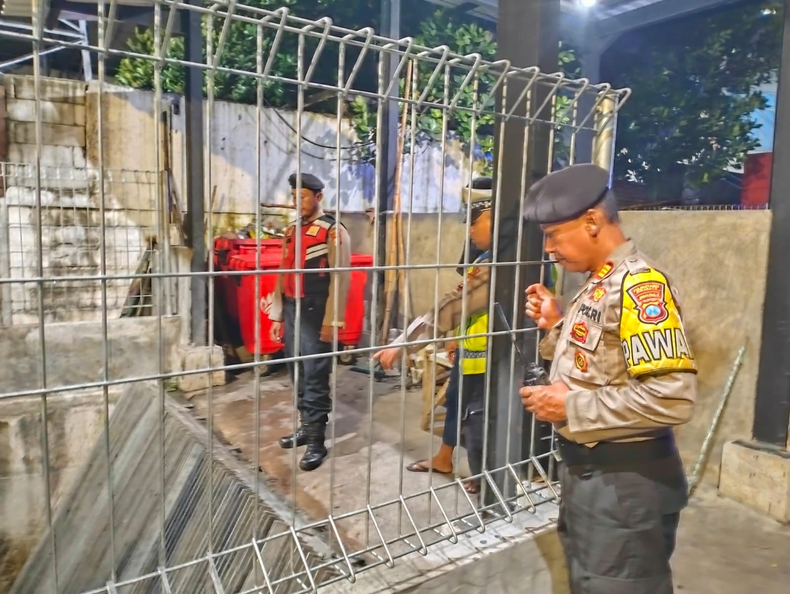 Polsek Karangpilang Gelar Patroli Presisi di Rumah Pompa Kebraon