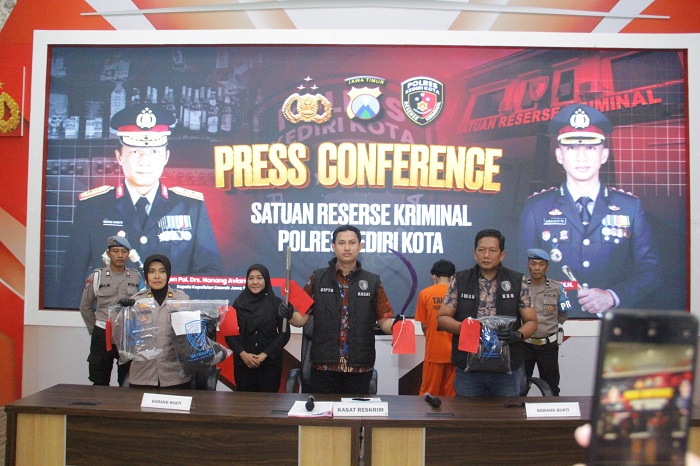 Lima Pengeroyok Warga Banyakan Diamankan Polres Kediri Kota, Empat Pelajar