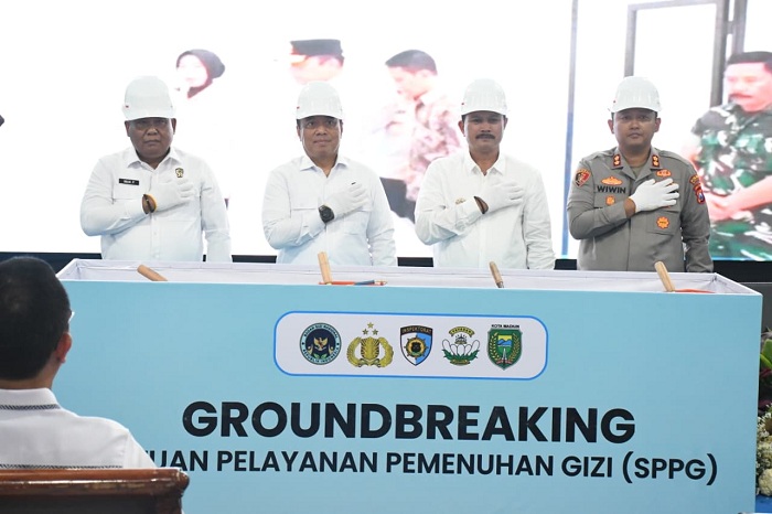 Wakapolri Baru Lakukan Peletakan Batu Pertama SPPG di Kota Madiun
