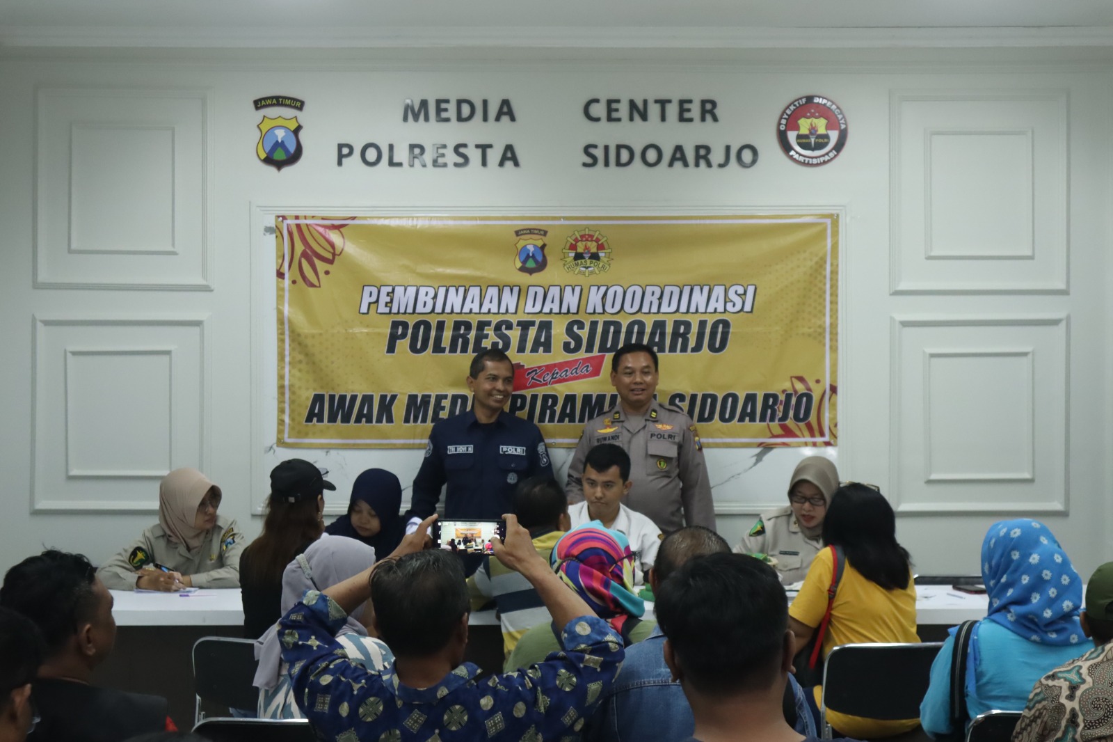 Sambut 73 Tahun Humas Polri, Polresta Sidoarjo Gelar Bakti Kesehatan Bagi Wartawan