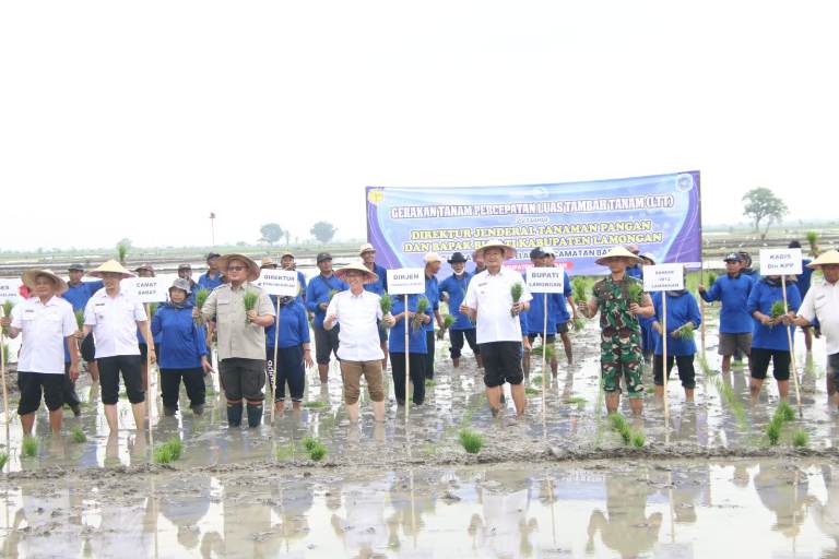 Dirjen Tanaman Pangan Kementan RI Dorong Ketahanan Pangan Nasional melalui Rakor LTT di Lamongan