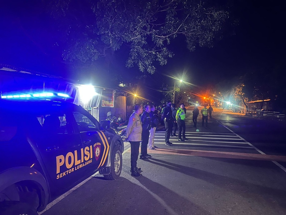 Cegah Balap Liar dan Kriminalitas, Polres Lumajang Turunkan Tim Gabungan