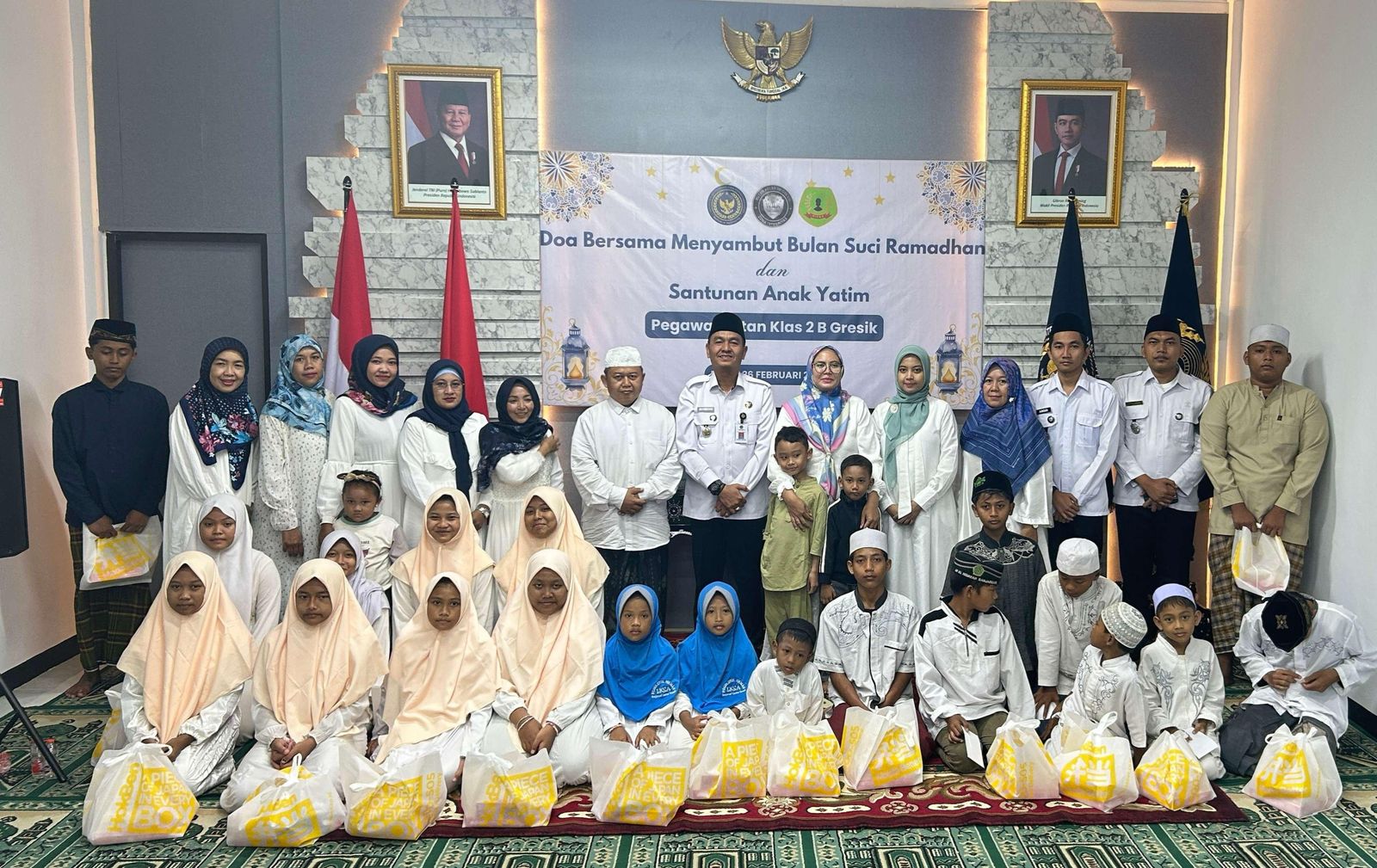 Jelang Ramadan, Rutan Gresik Gelar Doa Bersama dan Santuni Anak Yatim