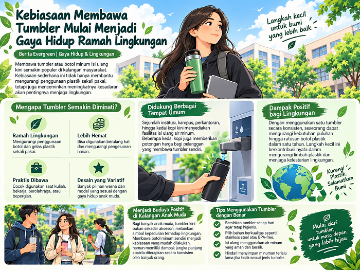 Manfaat Membawa Tumbler Setiap Hari, Gaya Hidup Ramah Lingkungan