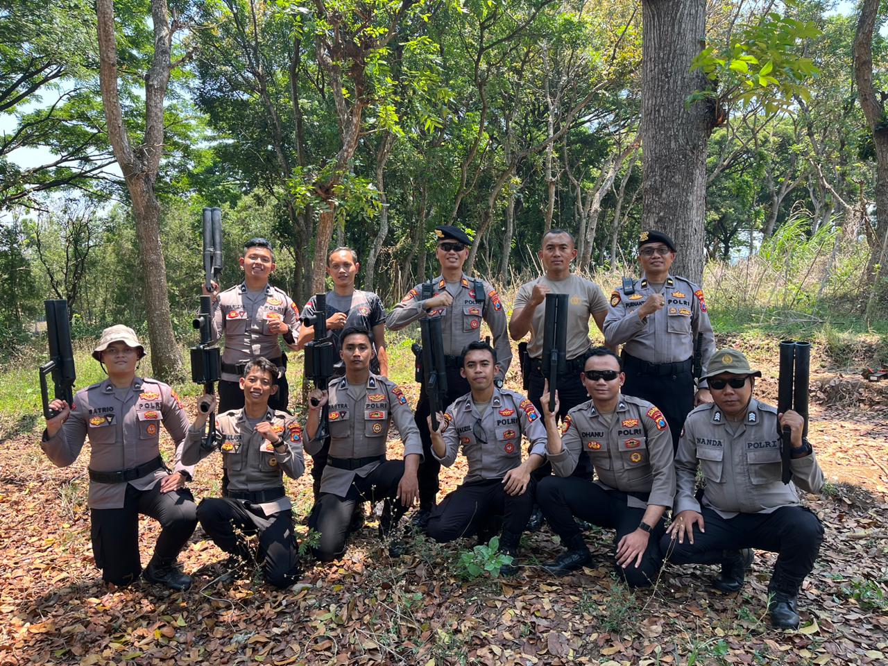 Polres Kediri Kota Tingkatkan Kemampuan Anggota Sat Samapta dalam Penggunaan Flash Ball