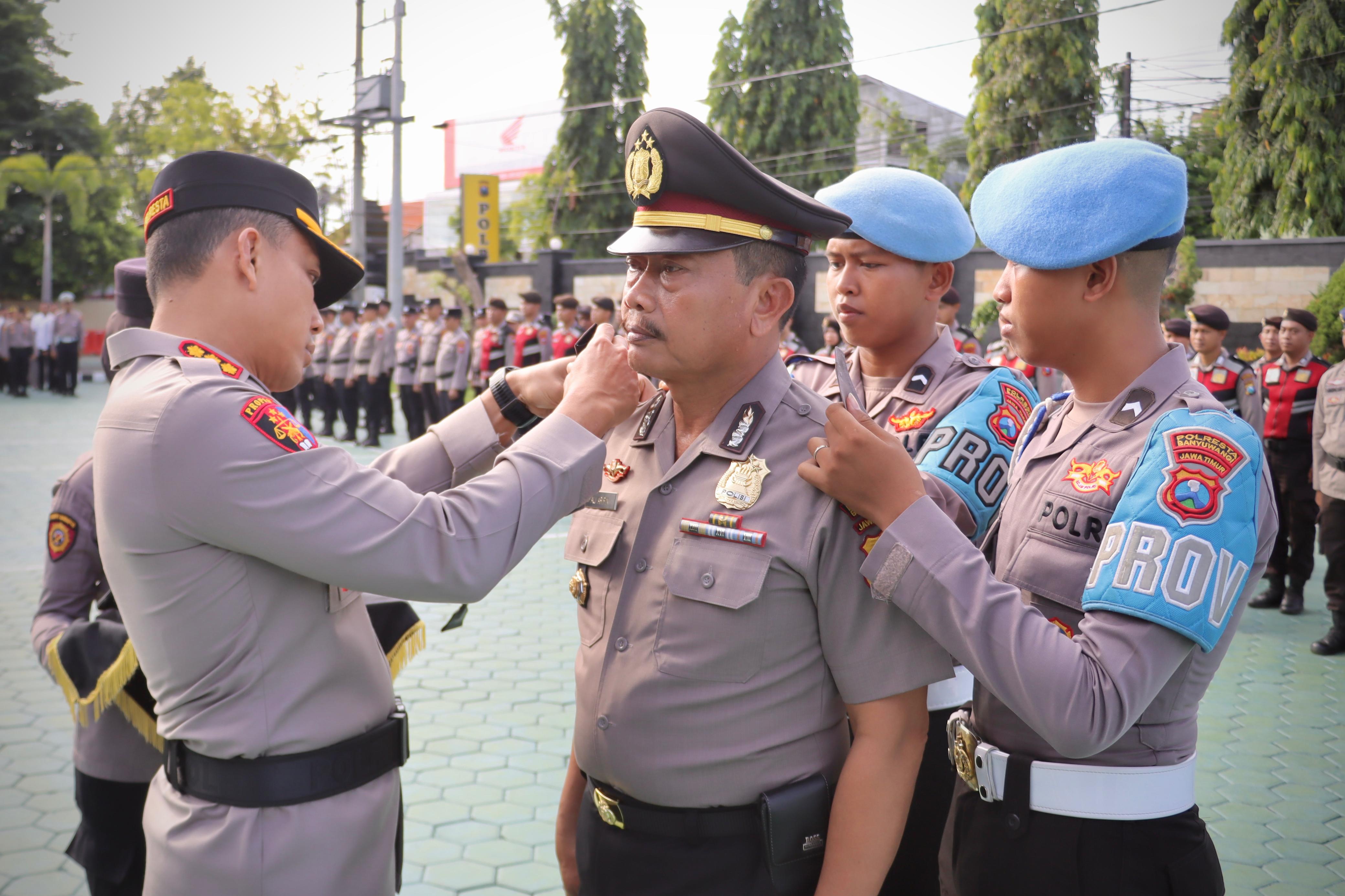 Kombespol Rama Samtama Putra Pimpin Upacara Kenaikan Pangkat Anggota Polri