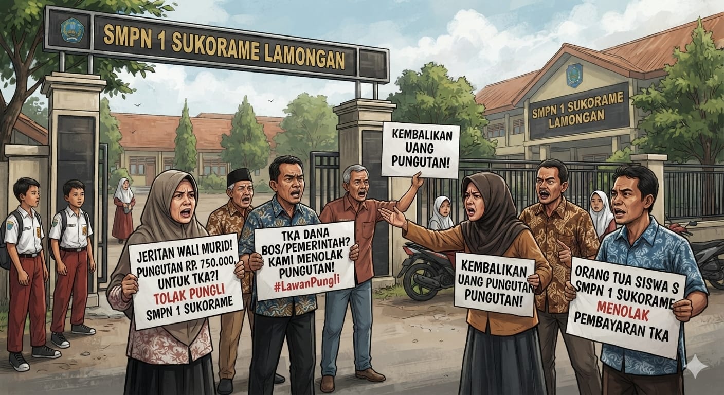 Dugaan Pungli TKA di SMPN 1 Sukorame, Wali Murid Menjerit