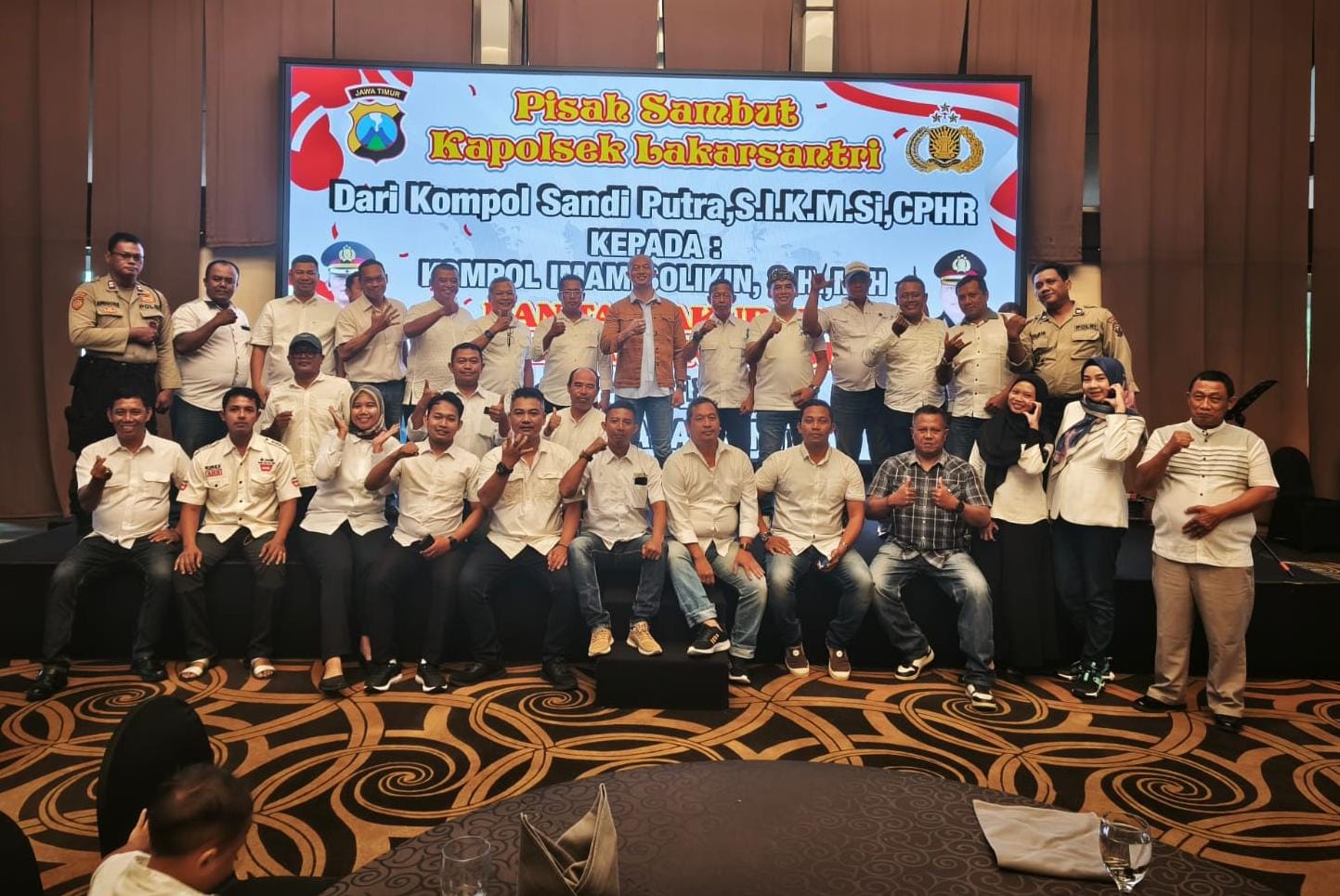 Estafet Kepemimpinan Polsek Lakarsantri, Kompol Imam Solikin Resmi Gantikan Kompol Sandi Putra