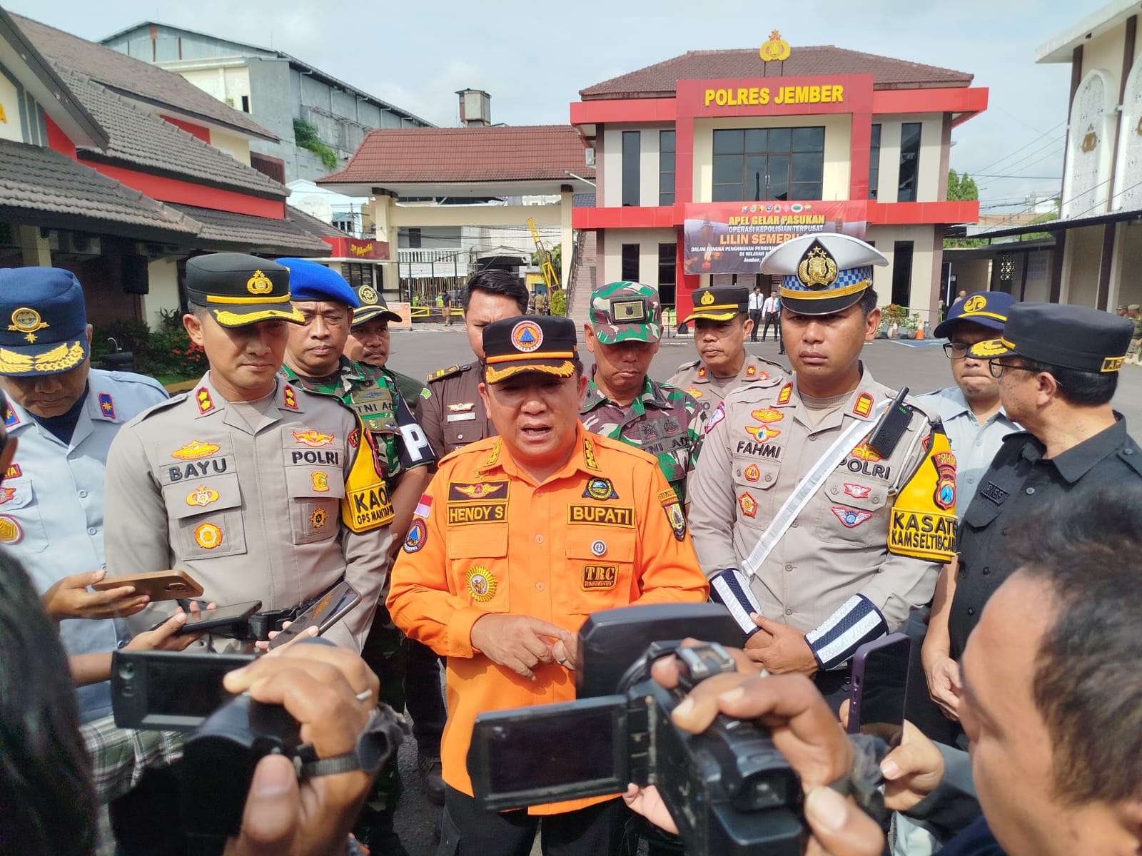 Sebar Ribuan Personil Gabungan, Polres Jember Tingkatkan Keamanan Sambut Nataru