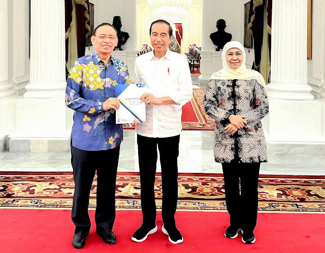 Temui Jokowi, Ini Paparan Khofifah soal Konsep Percepatan Indonesia Emas 2045