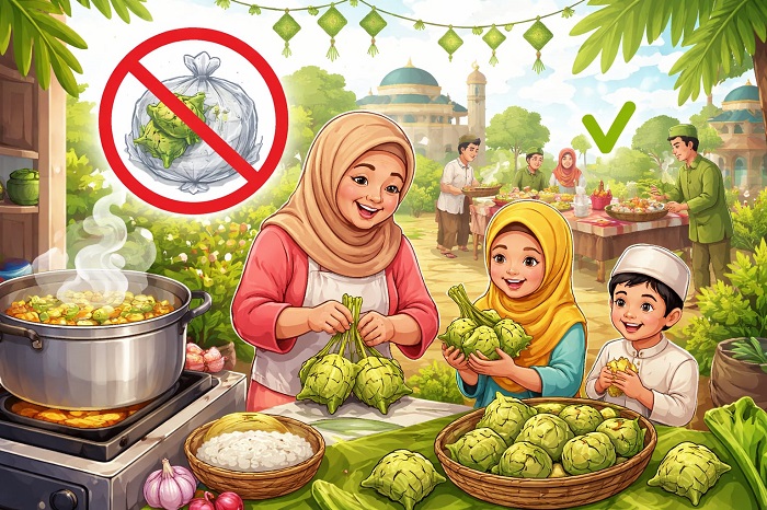 Ketupat vs Lontong Plastik Mana yang Lebih Aman untuk Keluarga? Waspadai Cara Memasak yang Keliru 