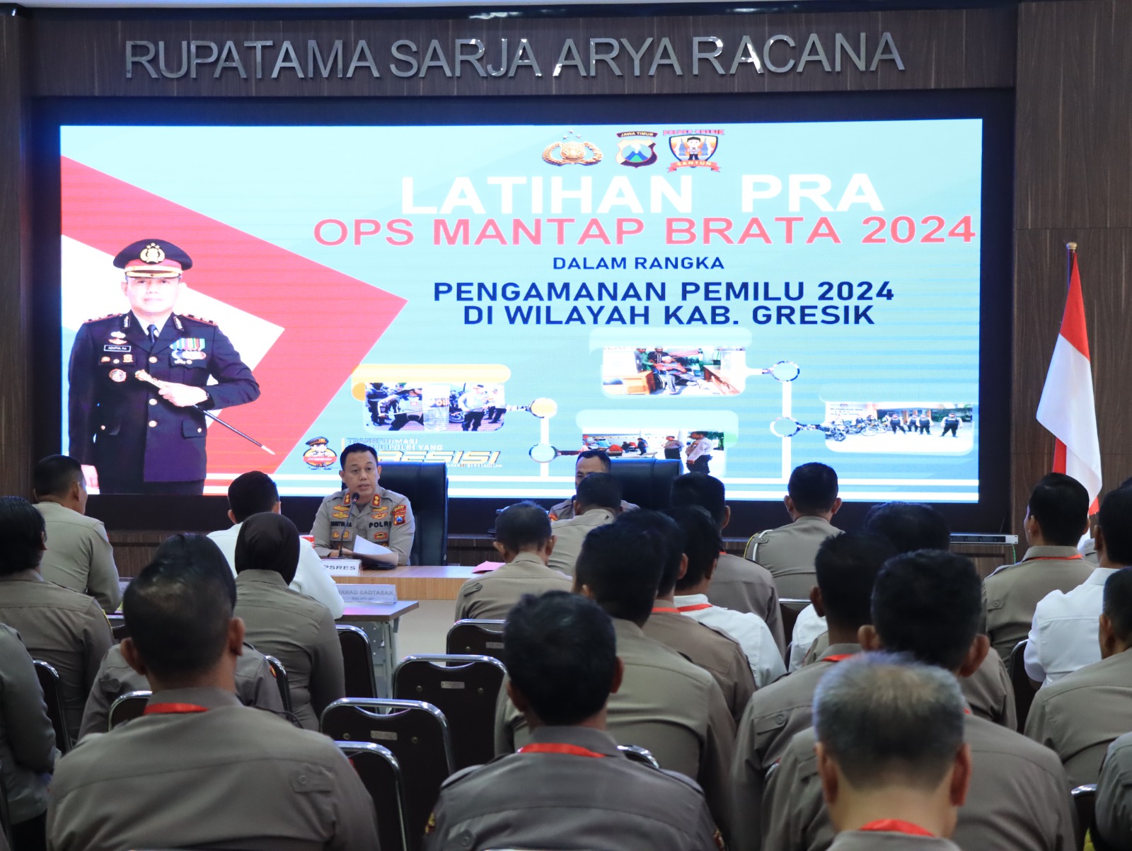 Polres Gresik Mantapkan Persiapan Pengamanan Pemilu 2024