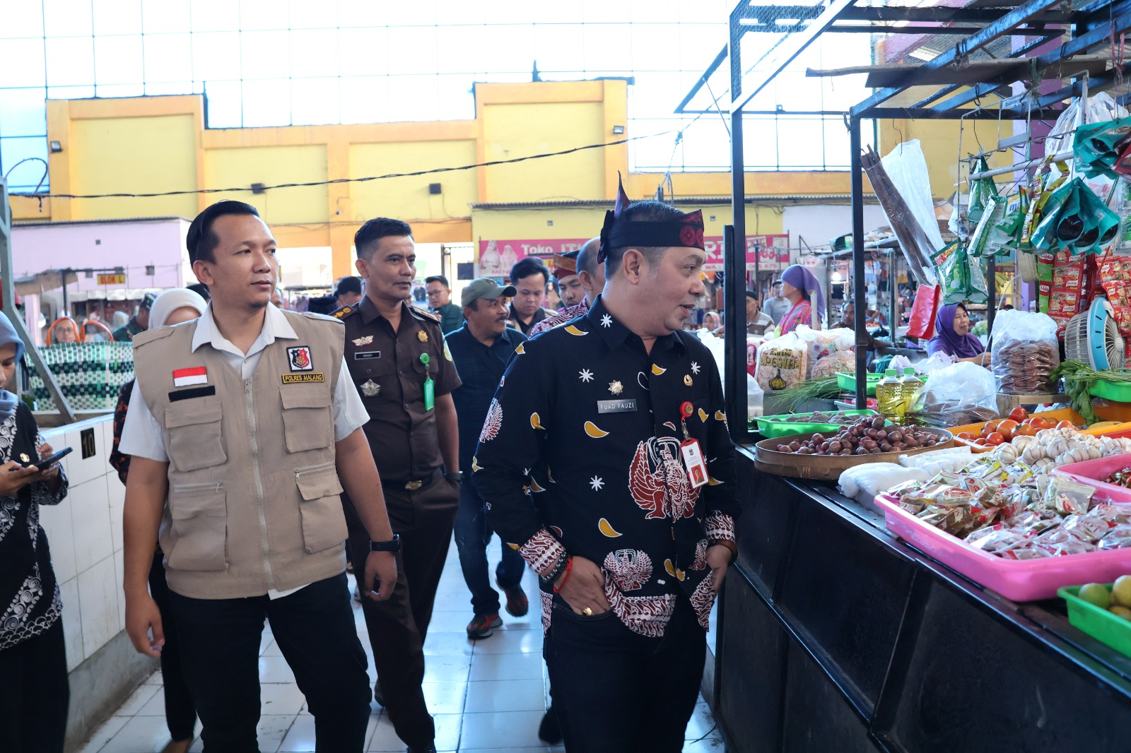 Jelang Nataru, Forkopimda Kabupaten Malang dan Satgas Pangan Sidak Pasar