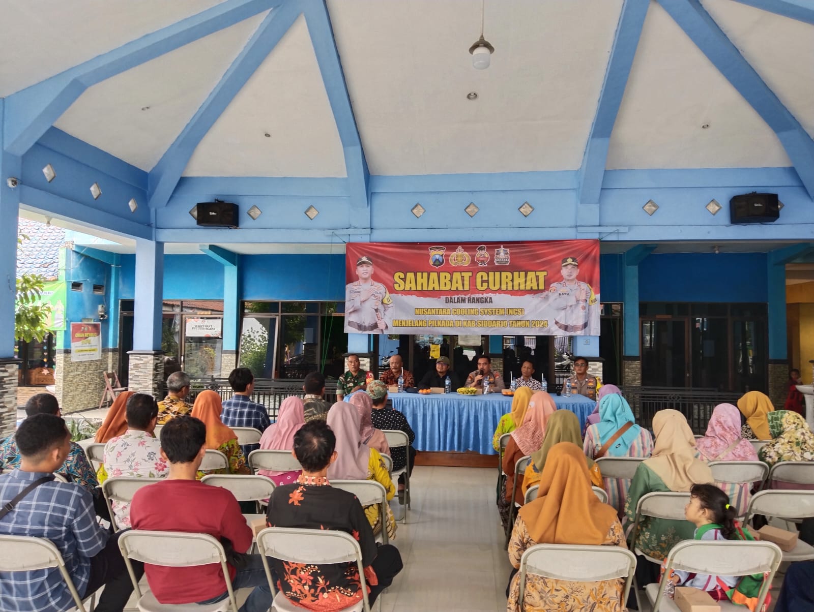 Wujudkan Pilkada Damai, Polsek Krembung Gelar Sahabat Curhat di Rejeni