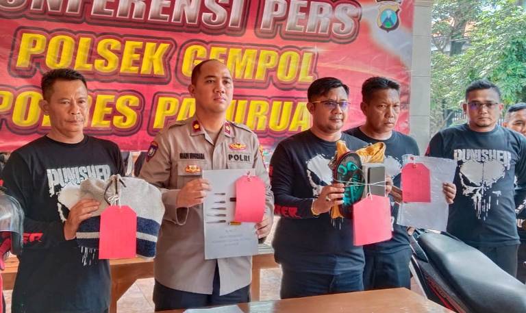  Polres Pasuruan Tangkap Penadah Hasil Curanmor Lintas Daerah yang Buron 