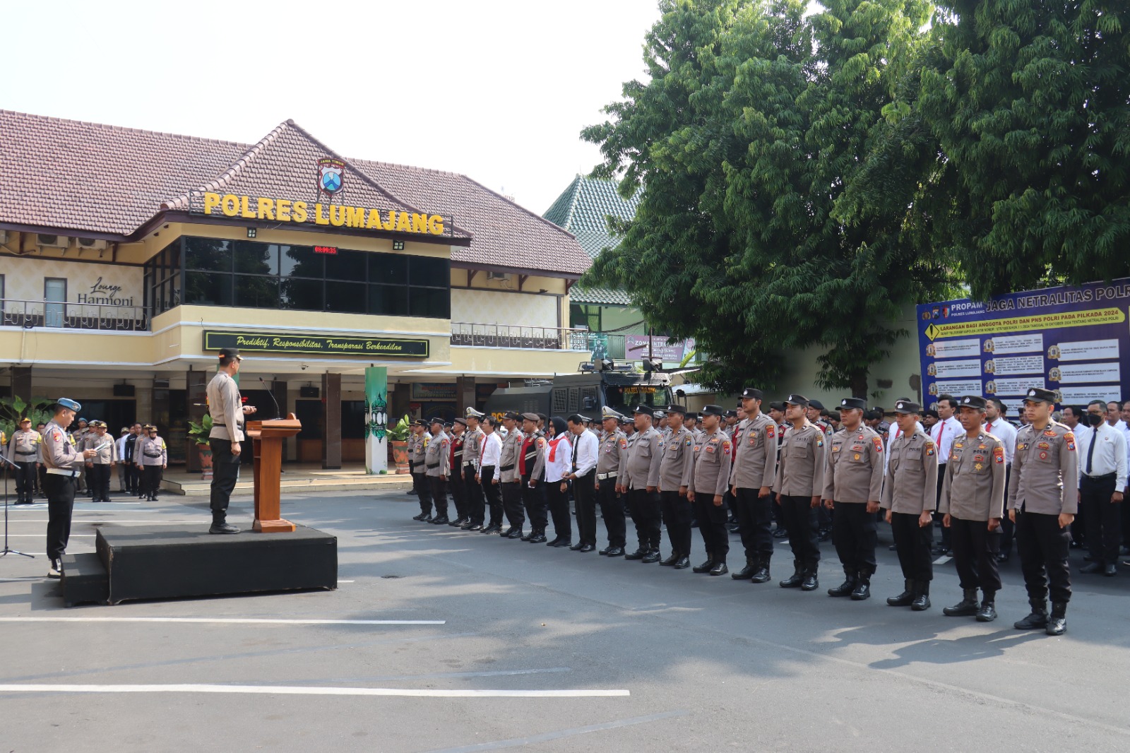 Kapolres Lumajang Imbau Anggota untuk Tingkatkan Kepercayaan Masyarakat