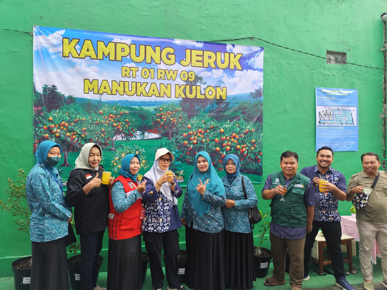 Inovatif! Kolaborasi Warga RW 9 Manukan Kulon Ciptakan Kampung Tematik Berbasis RT