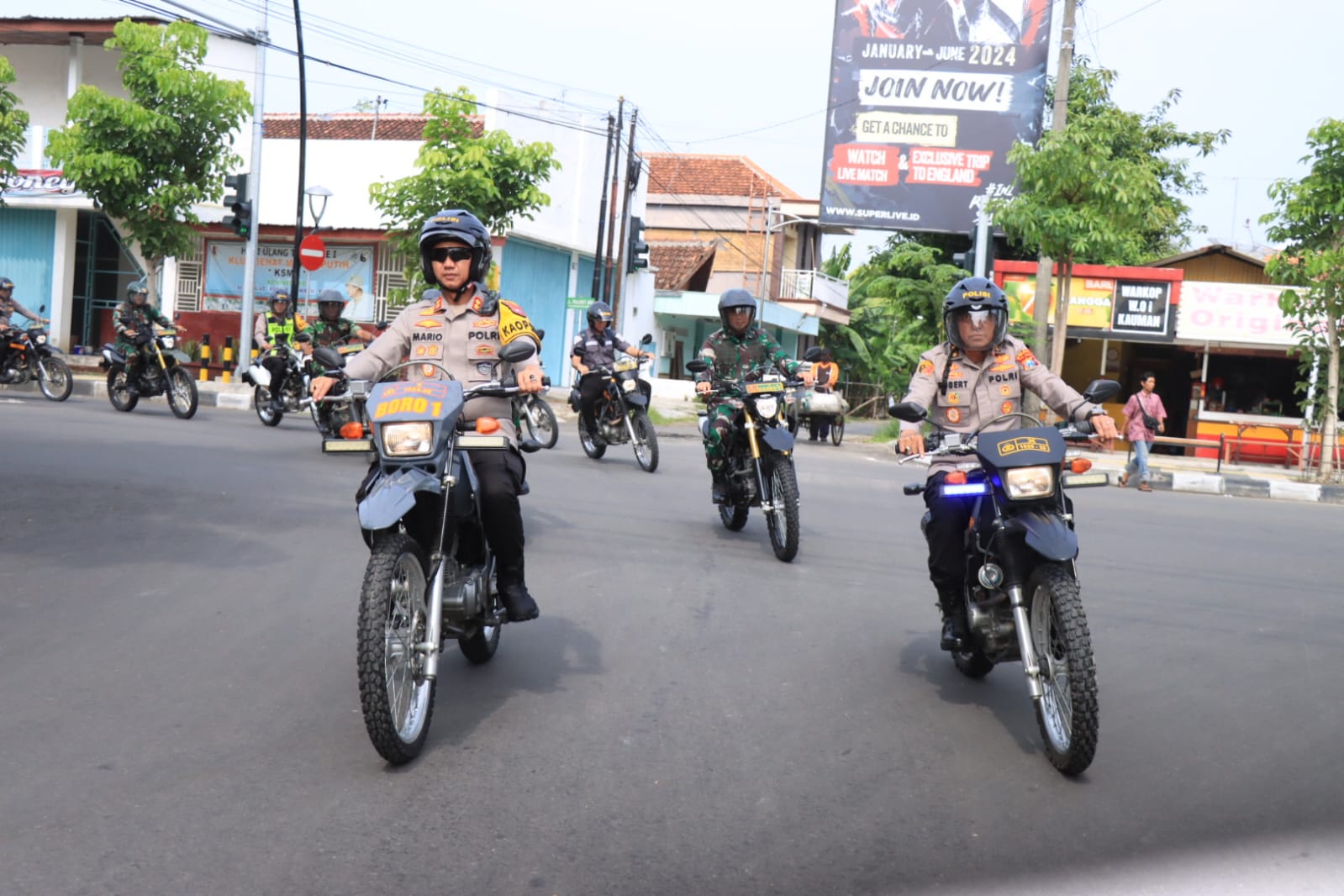 Amankan Pemilu, Polres Bojonegoro Patroli Skala Besar