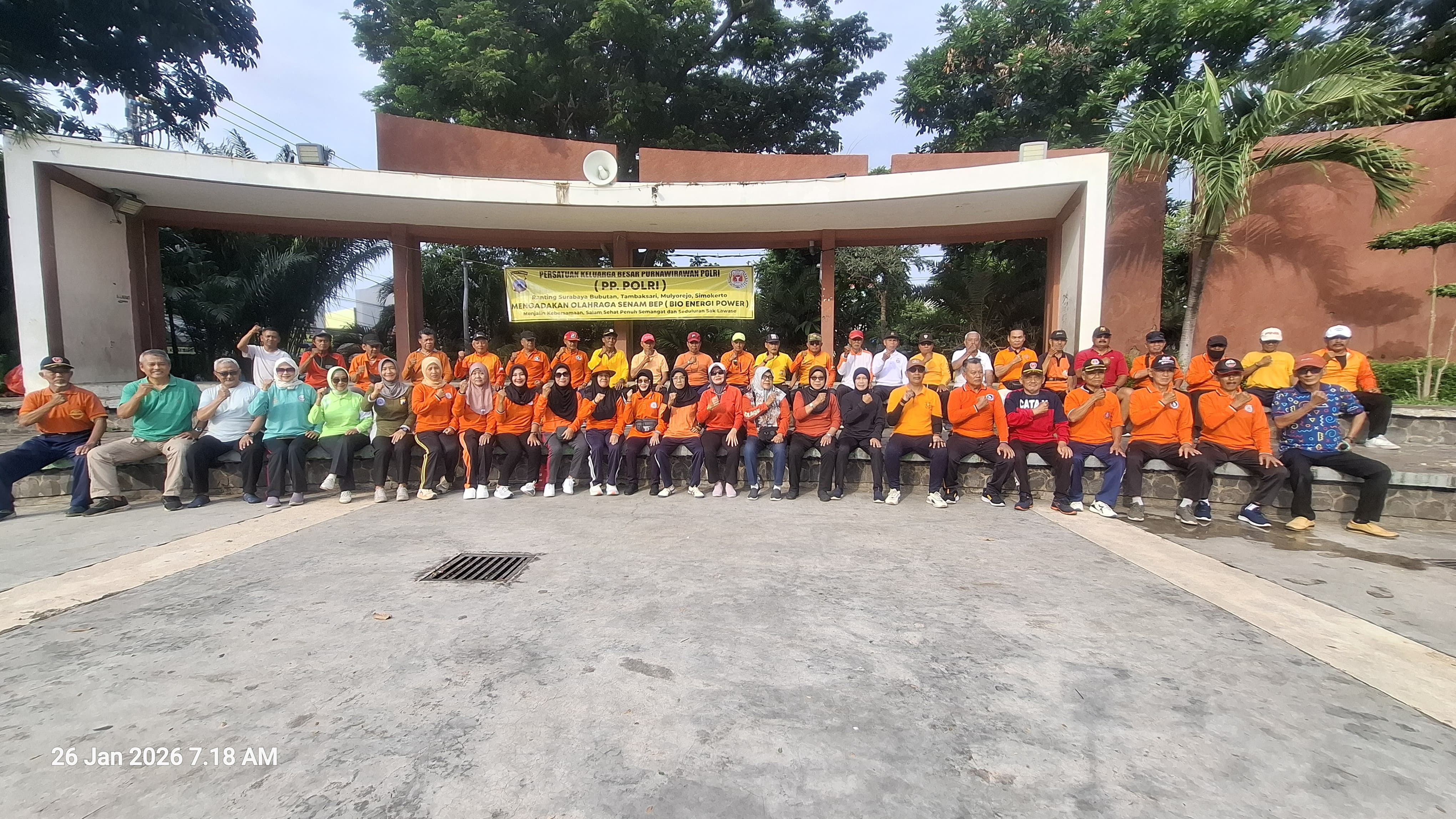 Sinergi Napas dan Silaturahmi: Purnawirawan Polri Surabaya Giatkan Senam Bio Energi Power