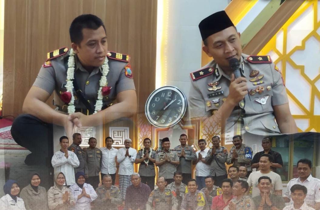 Tasyakuran dan Pisah Sambut Kapolsek Tegalsari, Ini Pesan Kompol Imam Mustolih