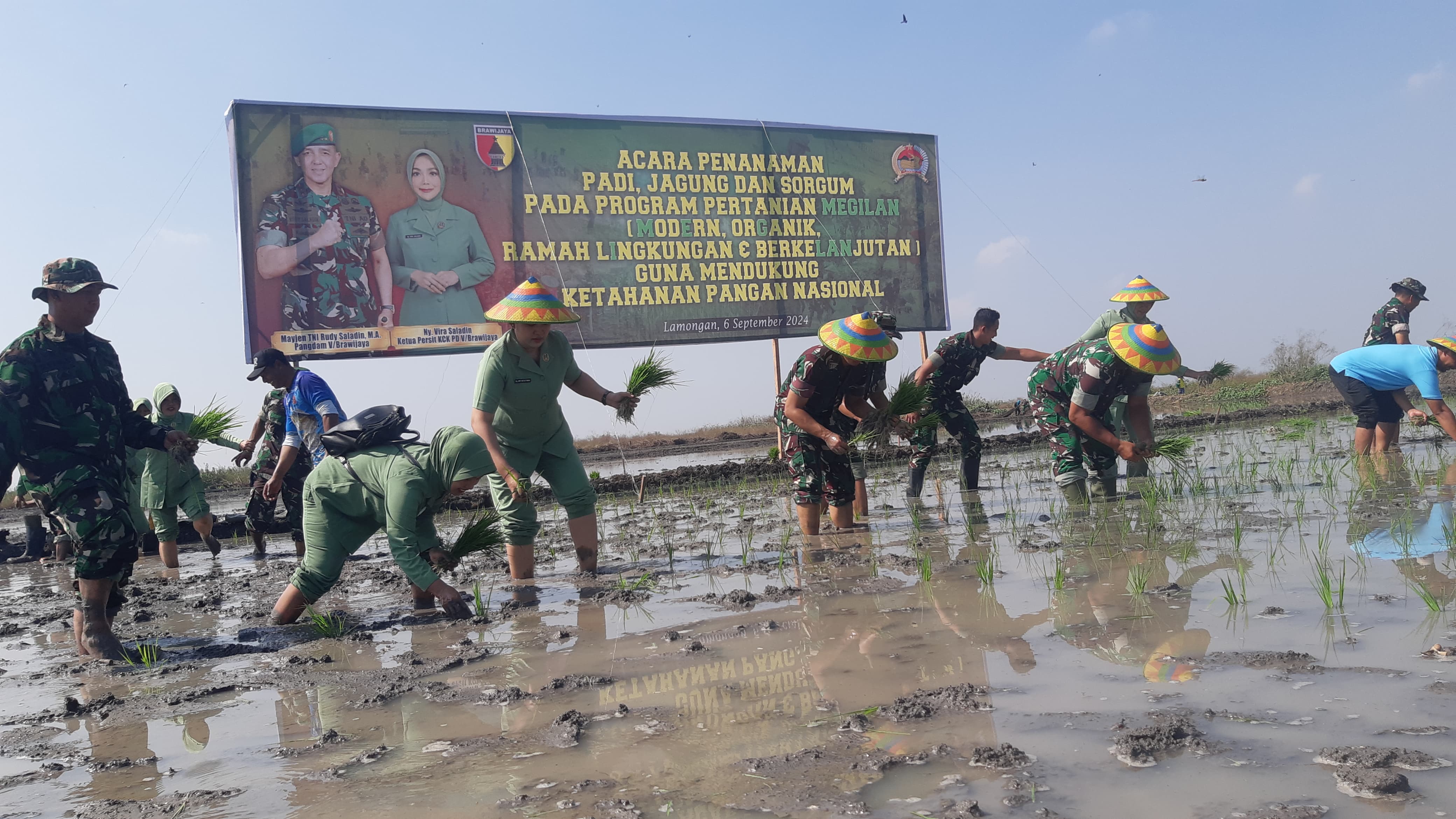 Program Megilan Pertanian Kodim Lamongan Dikunjungi Kapoksahli