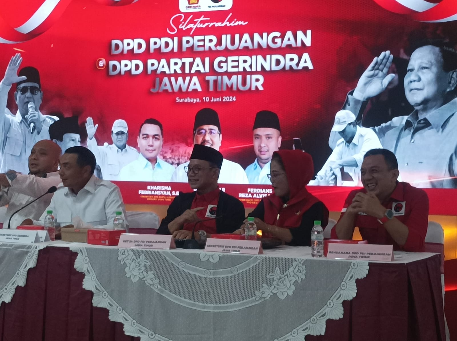 Gerindra Jatim Silaturahmi Politik dengan PDIP Jatim, Ada apa?