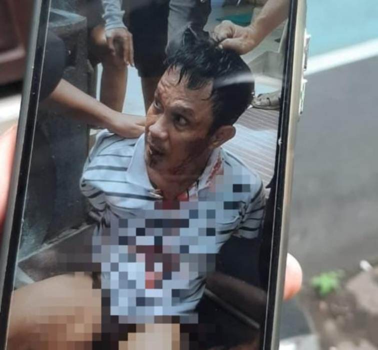 Maling HP di Jalan Jetis Kulon Babak Belur Dihajar Massa