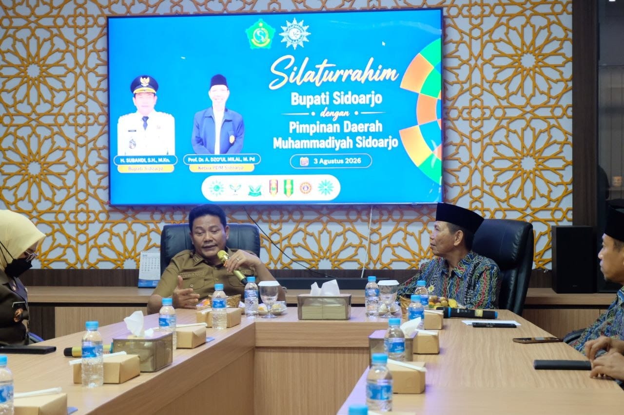 Perkuat Harmonisasi, Bupati Subandi Silaturahmi ke PD Muhammadiyah Sidoarjo 