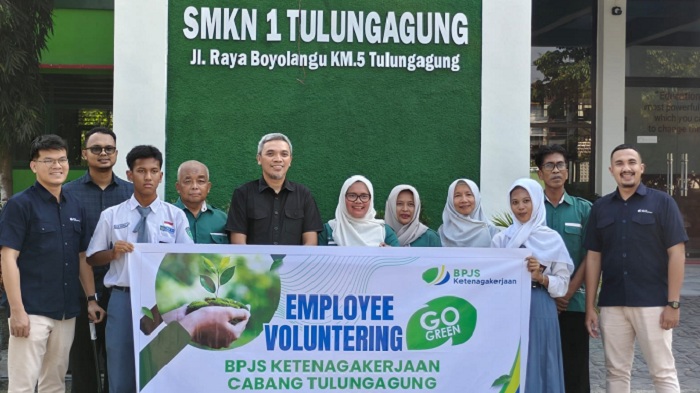 BPJS Ketenagakerjaan Tulungagung Wujudkan Semangat Go Green melalui Program Employee Volunteering