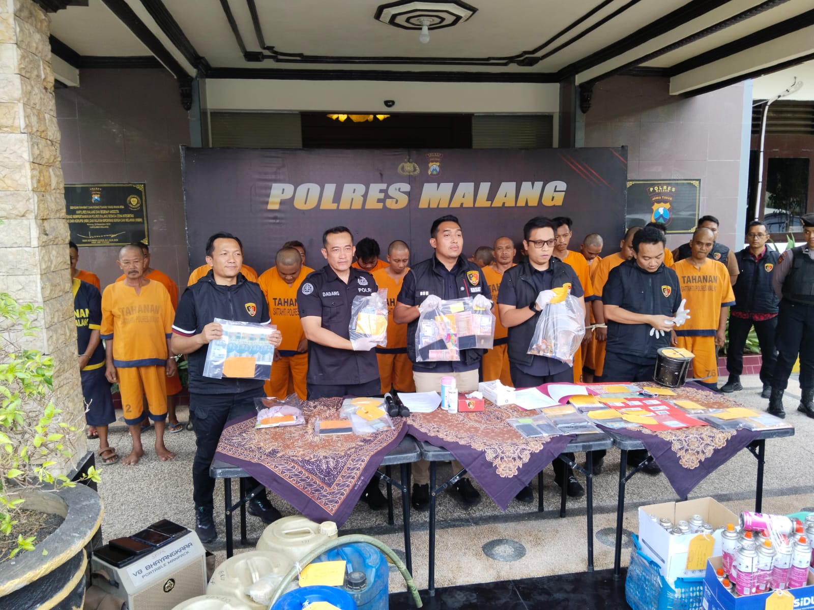 Dukung Asta Cita Presiden, Polres Malang Ungkap 23 Kasus Pelanggaran Hukum