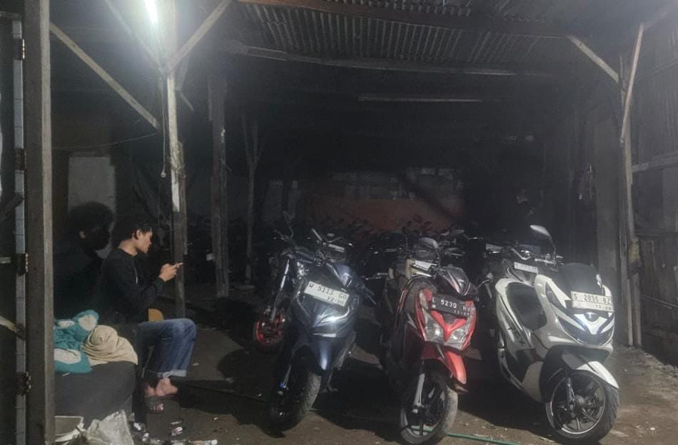 Gudang Motor Curian di Sidoarjo Digerebek Polisi, 78 Kendaraan Diamankan