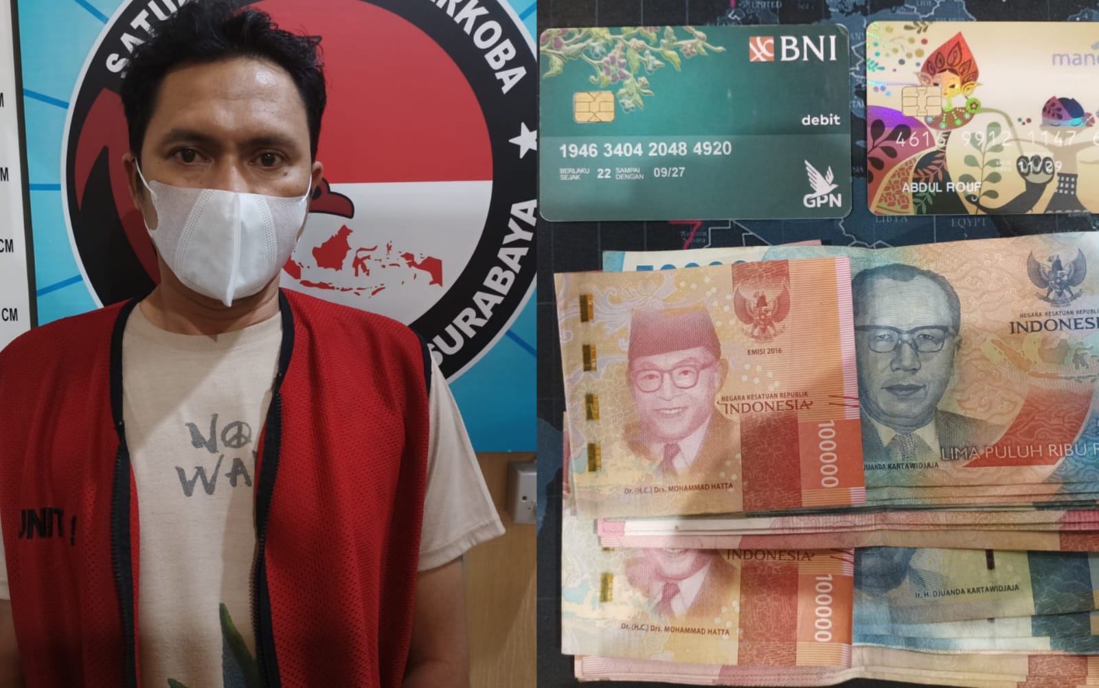 Ringkus Pengedar Darmo Permai, Polisi Sita 38 Gram Sabu dan Rp5,5 Juta Hasil Penjualan