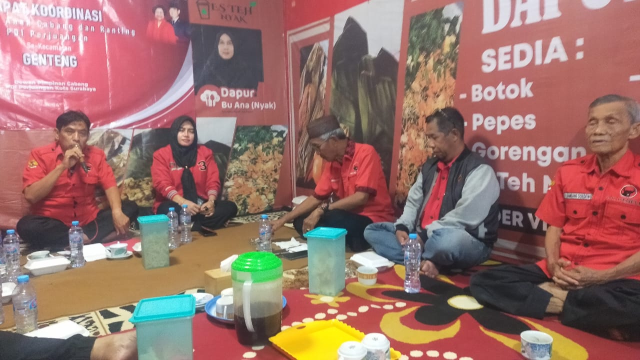 Jaga Soliditas, PAC Genteng PDIP Surabaya Respons Cepat Instruksi Rakorcab