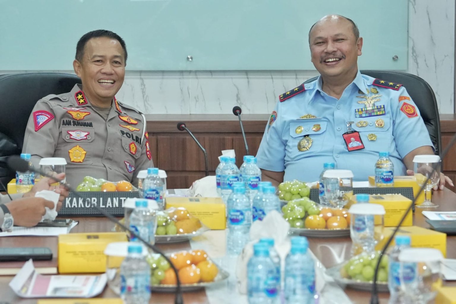 Terima Kunjungan Danpuspom TNI, Kakorlantas Ungkap Kerjasama Penegakkan Hukum di Bidang Lalu Lintas