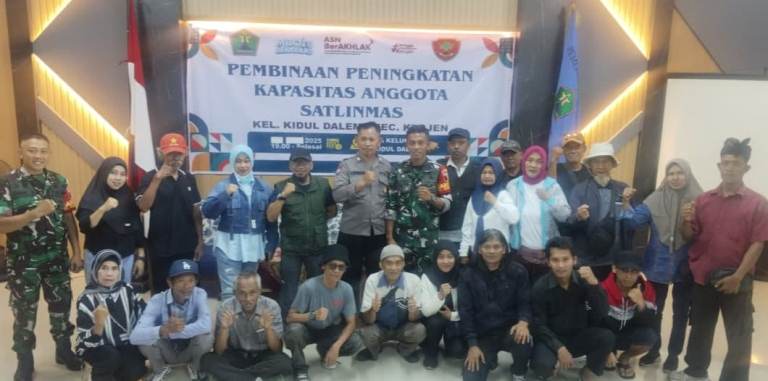 Bhabin Kidul Dalem Bekali Linmas Tanggap Bencana di Musim Hujan