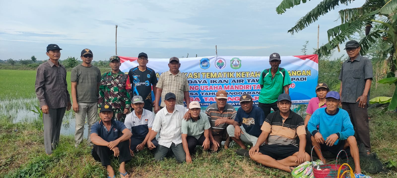 BUMDes Tawangrejo Lamongan Implementasikan Tematik Ketahanan Pangan Budidaya Ikan dan Padi
