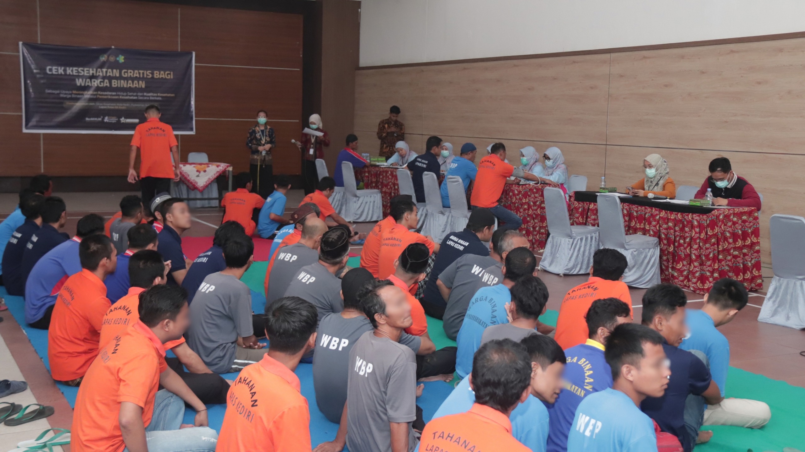 Deteksi Dini Penyakit, Sebanyak 103 Warga Binaan Lapas Kediri Ikuti Cek Kesehatan Gratis