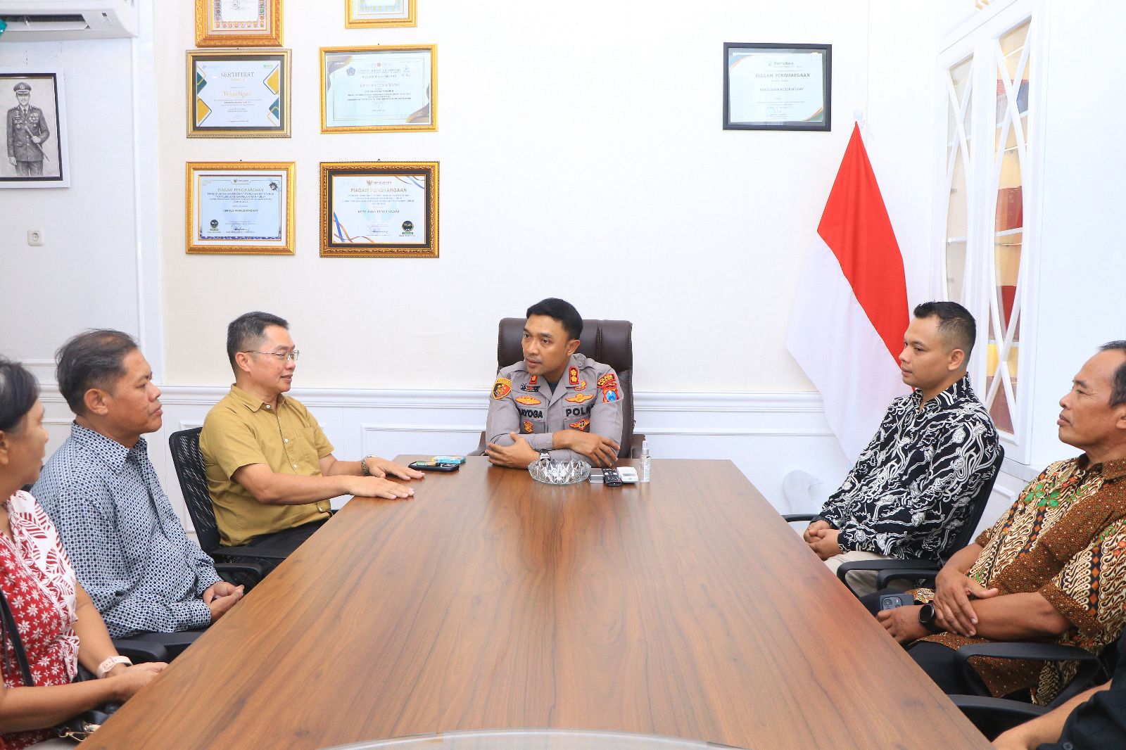 Pererat Silaturahmi, Kapolres Ngawi Terima Kunjungan Ketua Bamag