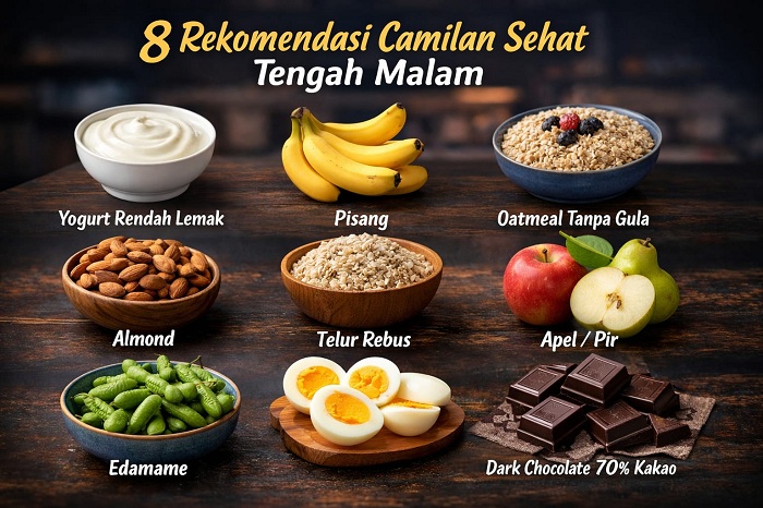 Pilihan Camilan Sehat Tengah Malam Jadi Solusi Lapar Tanpa Risiko Obesitas