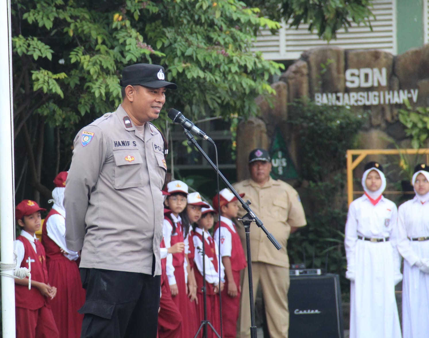 Polsek Tandes Beri Edukasi Siswa SDN Banjarsugihan 5, Pentingnya Tanamkan Nilai Pancasila di Sekolah