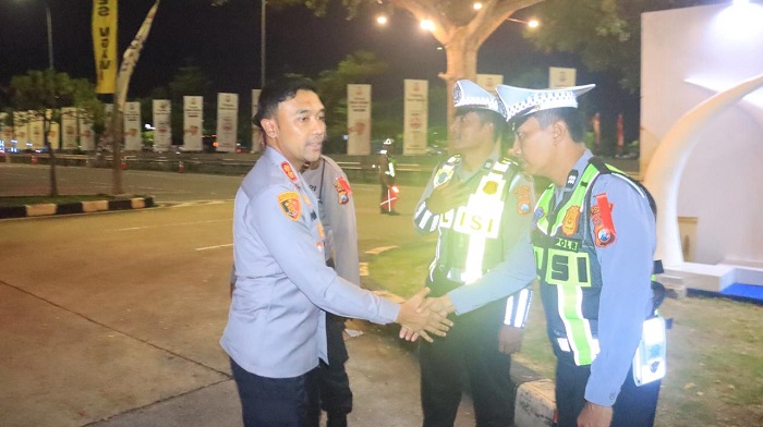 Kapolres Ngawi Cek Pos Yan Rest Area Km 575 A Imbau Pemudik Utamakan Keselamatan